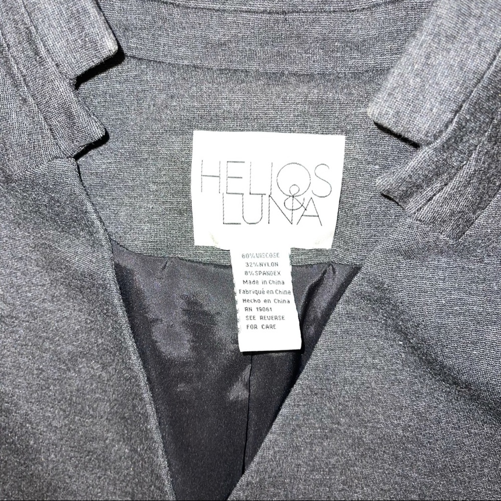 Helios & Luna Charcoal Gray Button Front Jacket - image 2